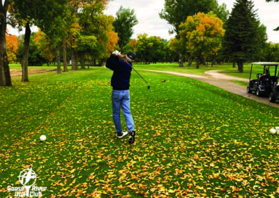 Hole 4 fall at Goose River Golf Club